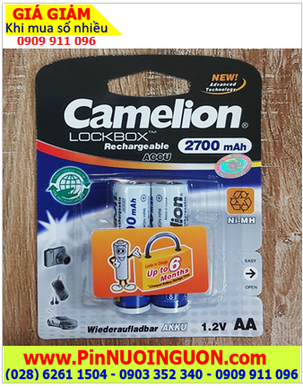Pin máy uốn mi 1.2v-AA2700mAh, Pin sạc Camelion NH-AA2700LBP2 /Nhận hàn ghép pin 